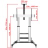Стойка Uniteki ST010RDLIFT (серебристая)