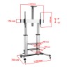 Стойка Uniteki ST010RDLIFT (серебристая)