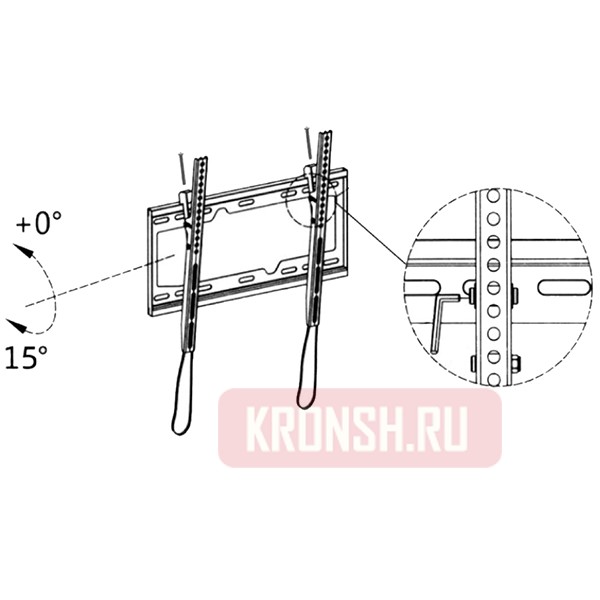 Кронштейн для телевизора ARTKRON Tilt-600 TRES