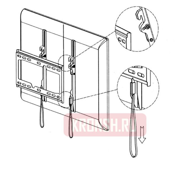 Кронштейн для телевизора ARTKRON Tilt-600 TRES