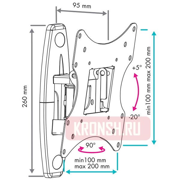 кронштейн VLK Trento-4