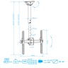 Потолочный кронштейн Arm-Media LCD-1800 (черный)   