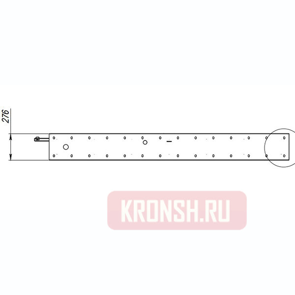 Потолочный кронштейн ARTKRON RAIL (1200-1800) 