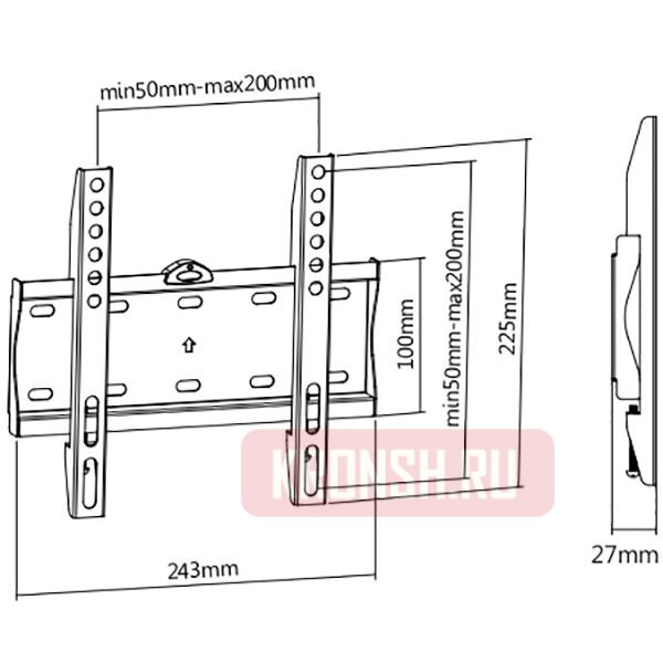 Кронштейн для телевизора Ultramounts UM804F