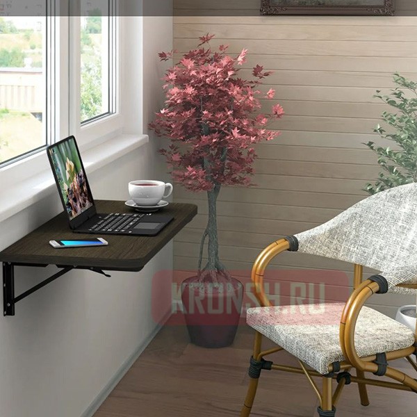 Откидной стол Unico Metall, набор №5 (лиственница)