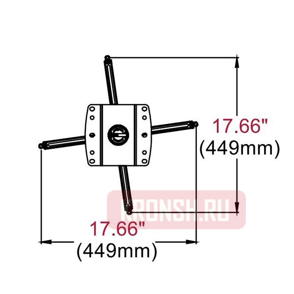 Кронштейн для проектора Peerless-AV MOD-PJF2KIT100-CPF-B