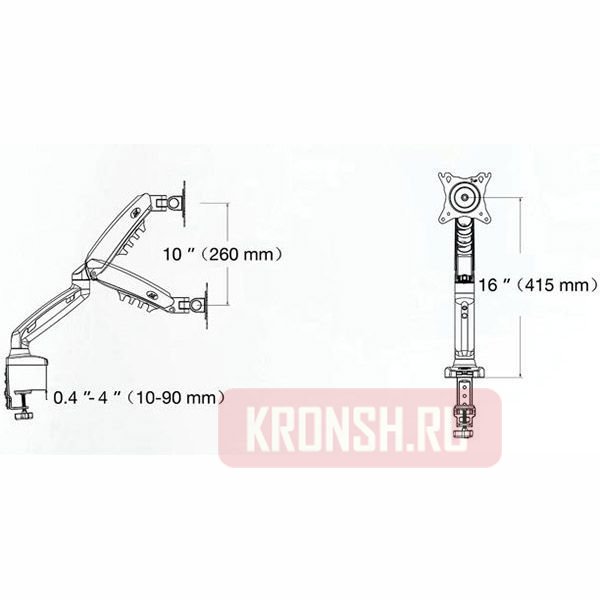 Кронштейн NB F80 (с креплением для планшета)