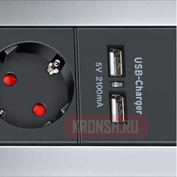 Удлинитель Brennenstuhl 4 розетки, 1,8 м, чёрно-серый), 1394000514