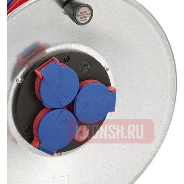 Удлинитель на катушке Brennenstuhl (3 розетки, 50 м), 1199930