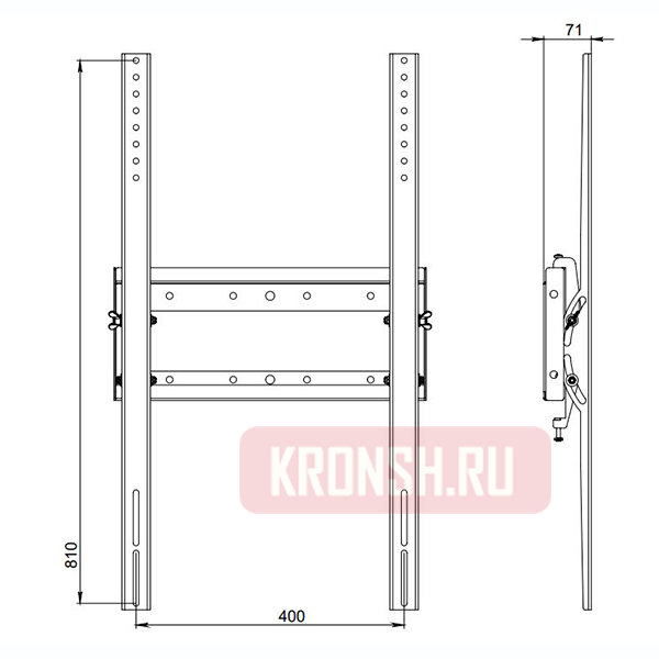 Кронштейн ARTKRON PR Tilt 400x800