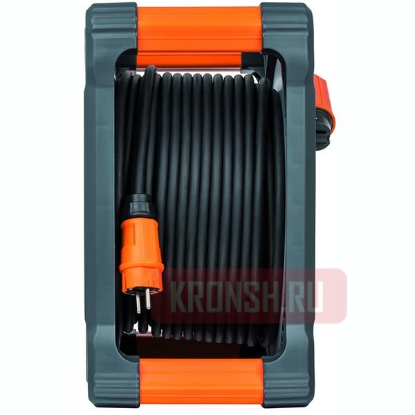 Удлинитель на катушке Brennenstuhl (4 розетки, 50 м, серый), 9201500100