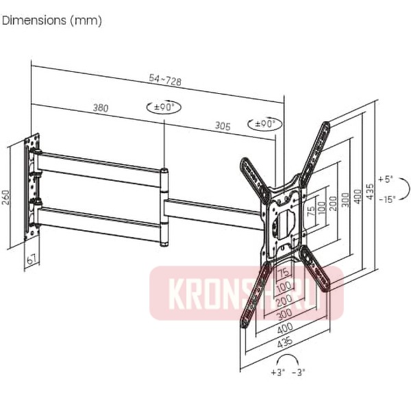 Кронштейн для телевизора Ultramounts UM960