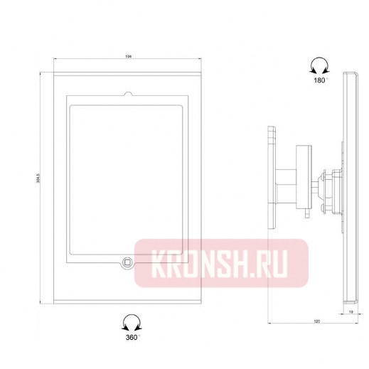 кронштейн для планшета ALG ST-2