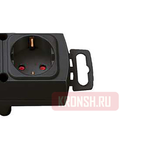 Удлинитель Brennenstuhl (6 розеток, 2 м, чёрный), 1153300100