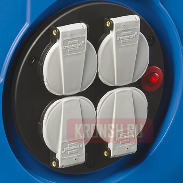 Удлинитель на катушке Brennenstuhl (4 розетки, 40 м, синий), 1208300