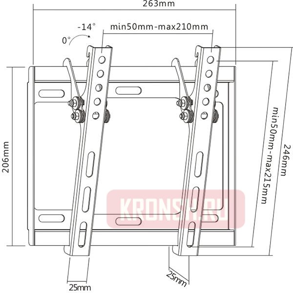 Кронштейн Ultramounts UM831TW (белый)