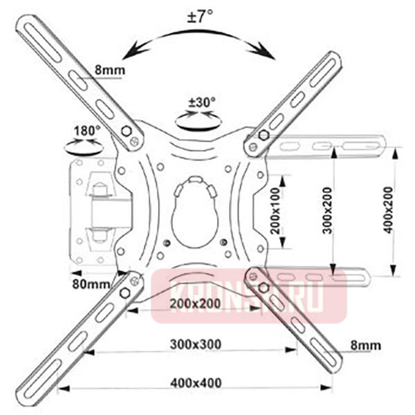 Кронштейн для телевизора Electriclight КБ-01-86
