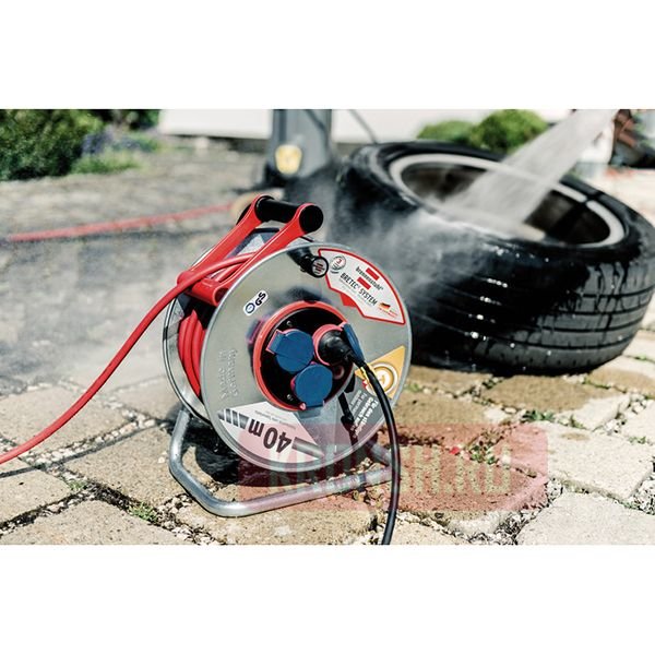 Удлинитель на катушке Brennenstuhl (3 розетки, УЗО, 40 м),1198860