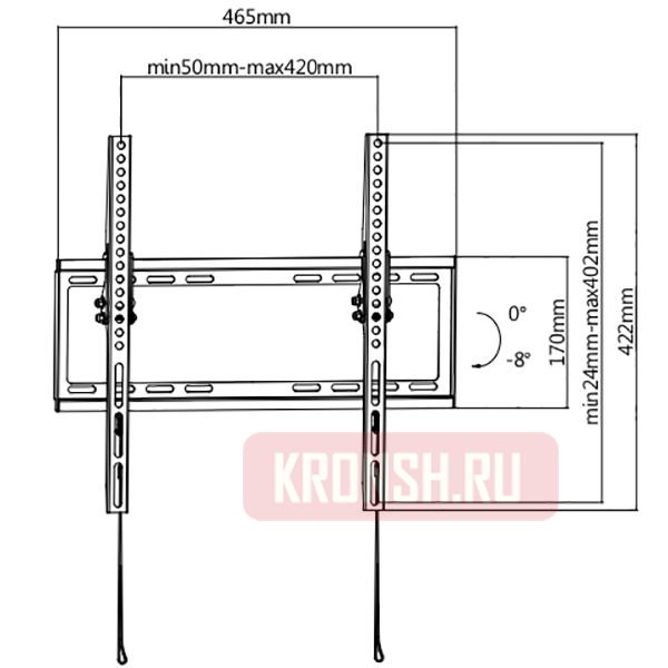 Кронштейн Ultramounts UM832TW (белый)