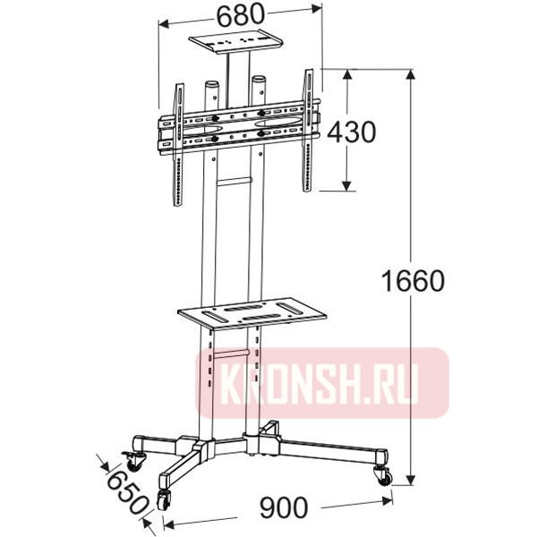 Стенд для телевизора Wize Pro M55