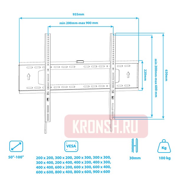 Кронштейн для телевизора Tuarex Olimp-121