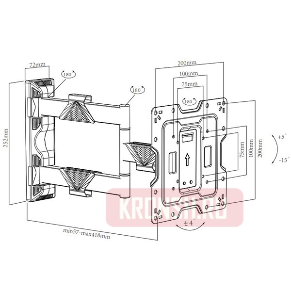 Кронштейн для телевизора Aspect Line-28 NEW
