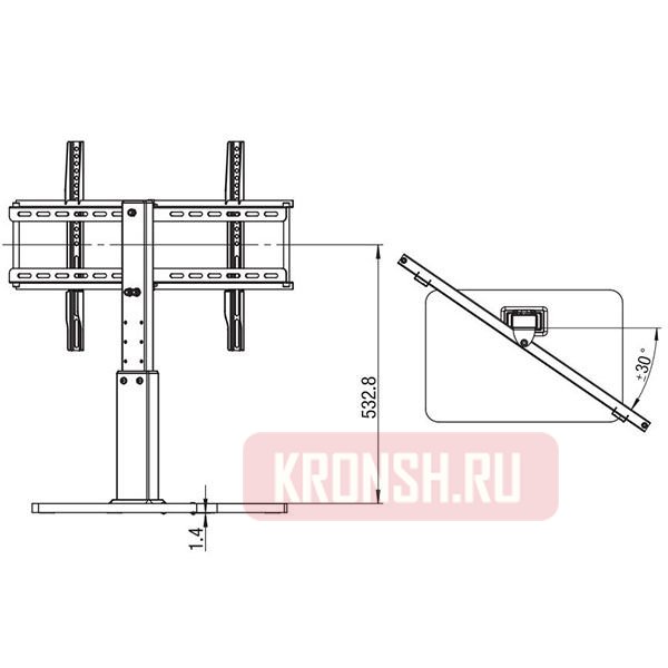 Настольный держатель Vivanco TS 8060 (39294)