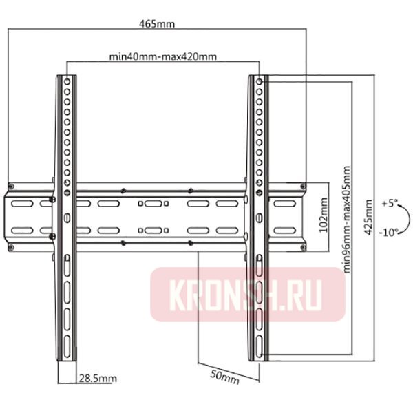 Кронштейн для телевизора Ultramounts UM833T