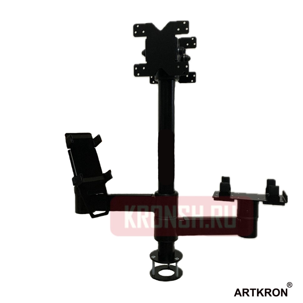 Кронштейн для пин-пада, двух мониторов и принтера ARTKRON KSK-41C
