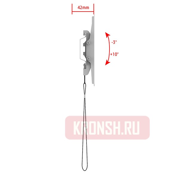 Кронштейн для телевизора Uniteki TM1602 (белый)  