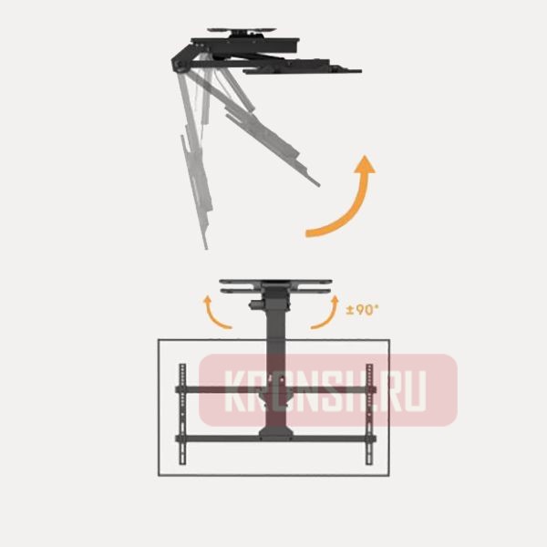 Потолочный кронштейн Brateck PLB-M0748DS