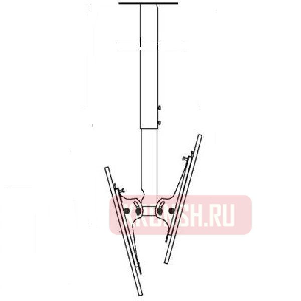 Кронштейн ARTKRON​ P1-50 Back to Back 800-1400 (чёрный)