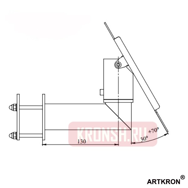 Настенный кронштейн для банковского терминала (пин-пада) ARTKRON KSK-1W