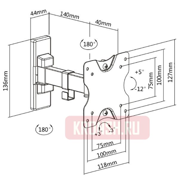 Кронштейн для телевизора Ultramounts UM860
