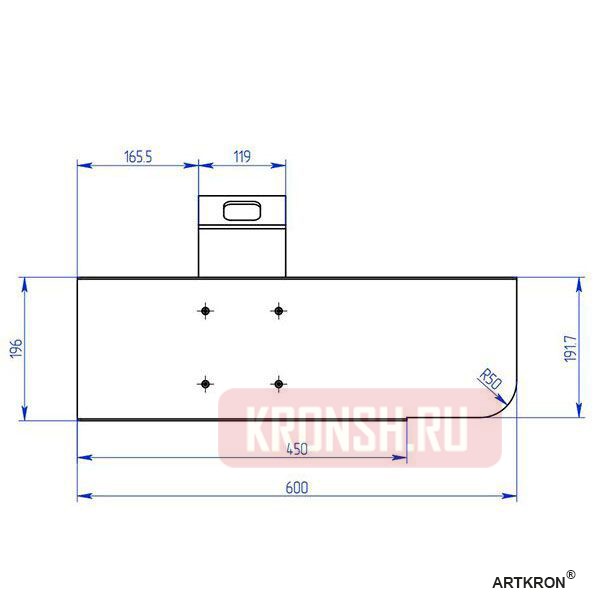 Кронштейн для монитора и клавиатуры ARTKRON SET-K32