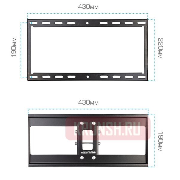 Кронштейн для телевизора Arm-Media Cobra-50 (чёрный) 