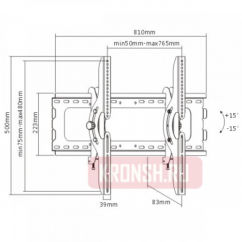 Кронштейн для телевизора Ultramounts UM843T   