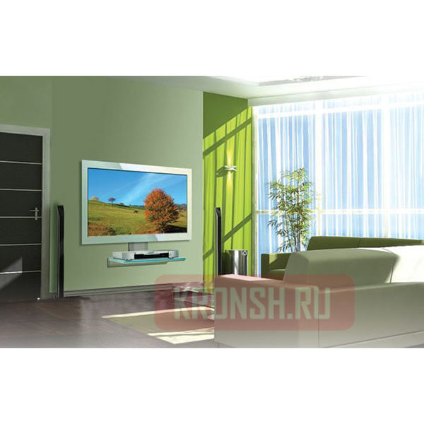 Полка для аппаратуры Antall Install-9 (прозрачное стекло) 