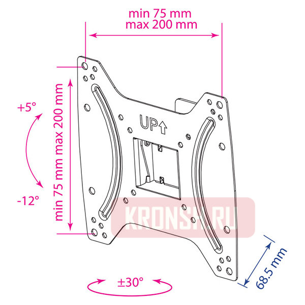 Кронштейн для телевизора Kromax Optima-202