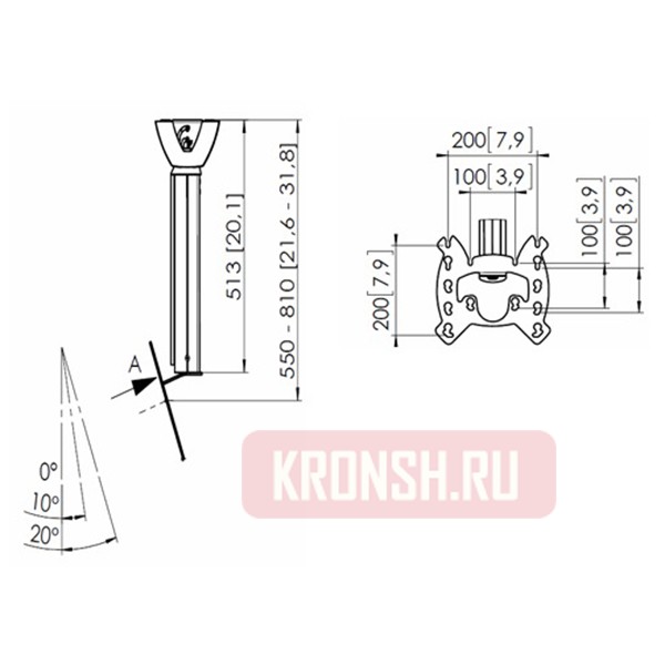 кронштейнVogels PFC 555