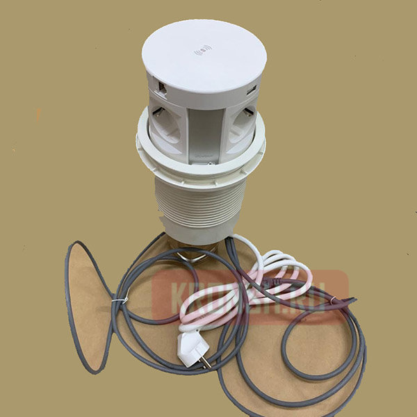 Встраиваемый розеточный блок Mebax M107J-RJ45 (4 евро + 2 USB + 2 RJ-45)