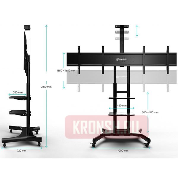 Мобильный стенд для двух телевизоров Onkron TS1881DVB