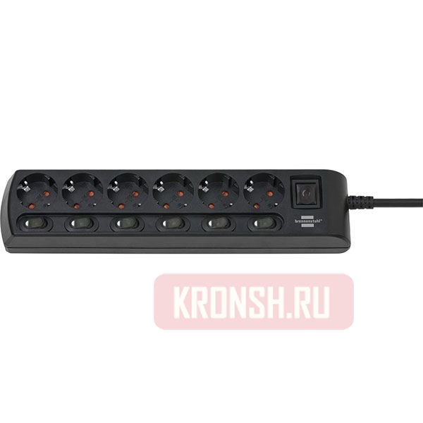 Удлинитель Brennenstuhl (6 розеток, 2 м) 1153110116