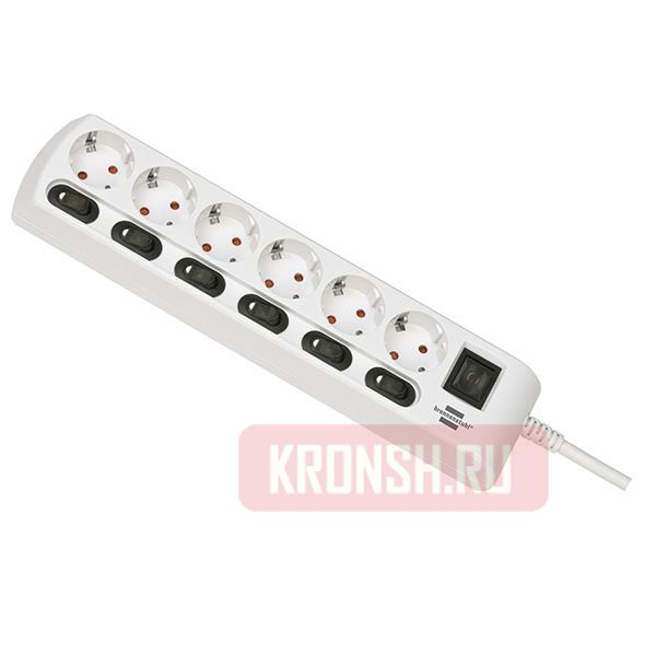 Удлинитель Brennenstuhl (6 розеток, 2 м) 1153110126