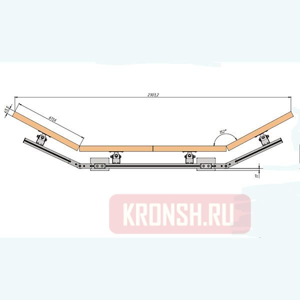 Кронштейн на 8 мониторов ARTKRON 842G (серебристый) 