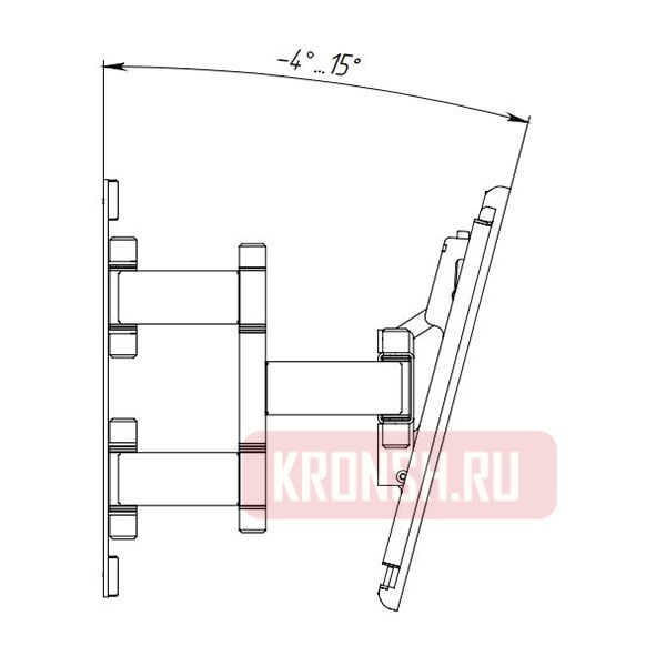 Кронштейн для телевизора ARTKRON Turn-600