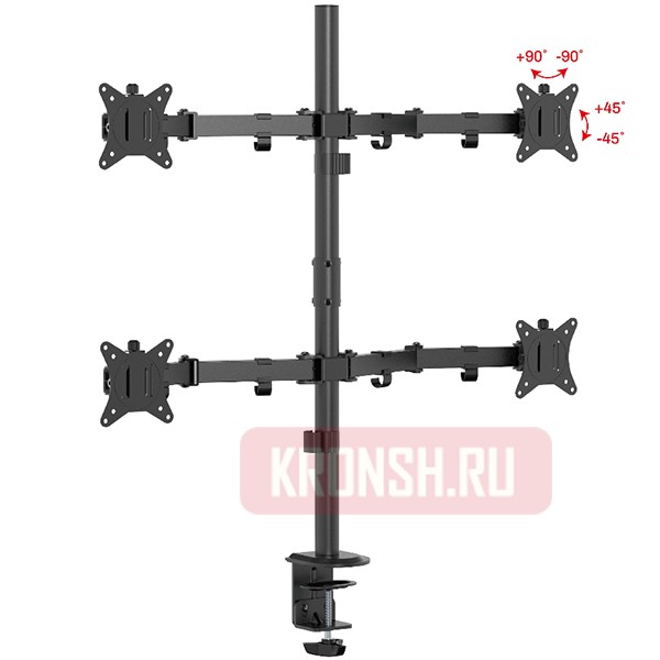 Кронштейн для 4 мониторов Uniteki FMT74B