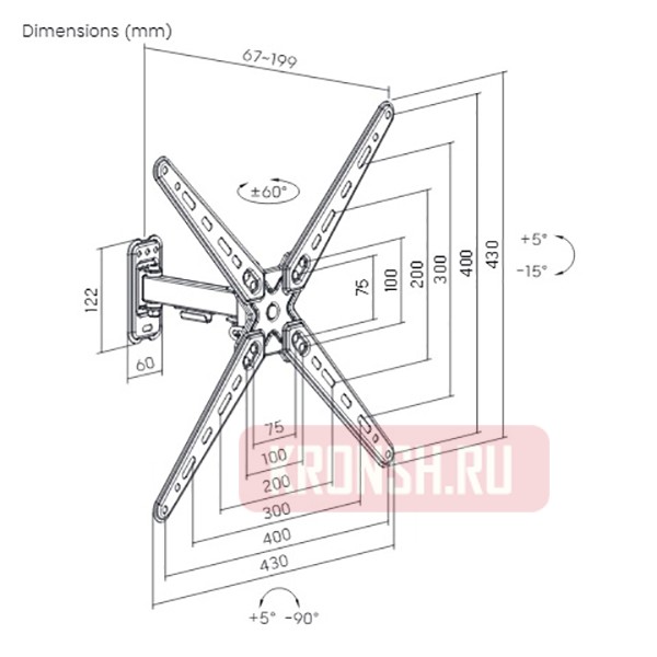 Кронштейн для телевизора Ultramounts UM966