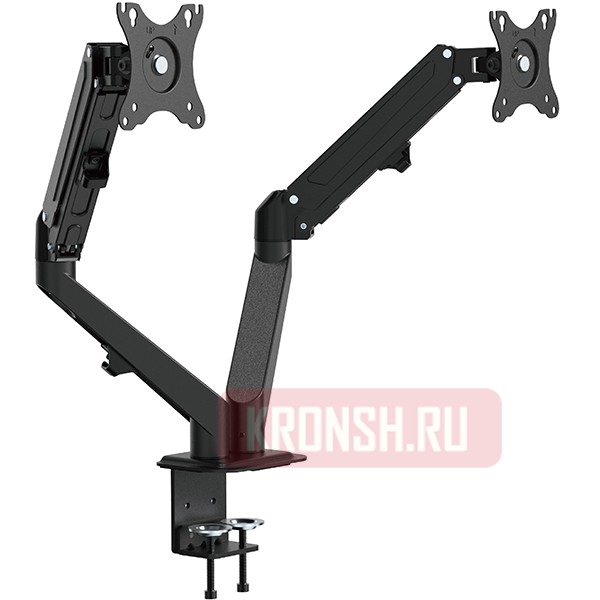 Кронштейн для двух мониторов Uniteki FMGT82B (чёрный)
