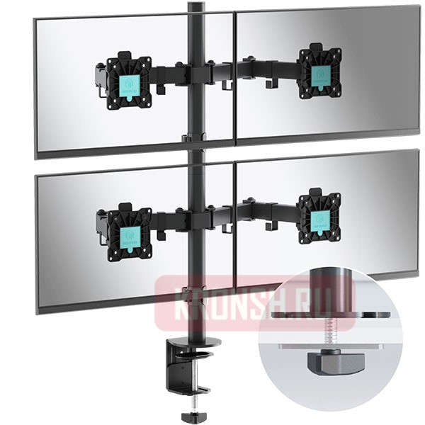 Кронштейн для 4 мониторов Onkron D421E